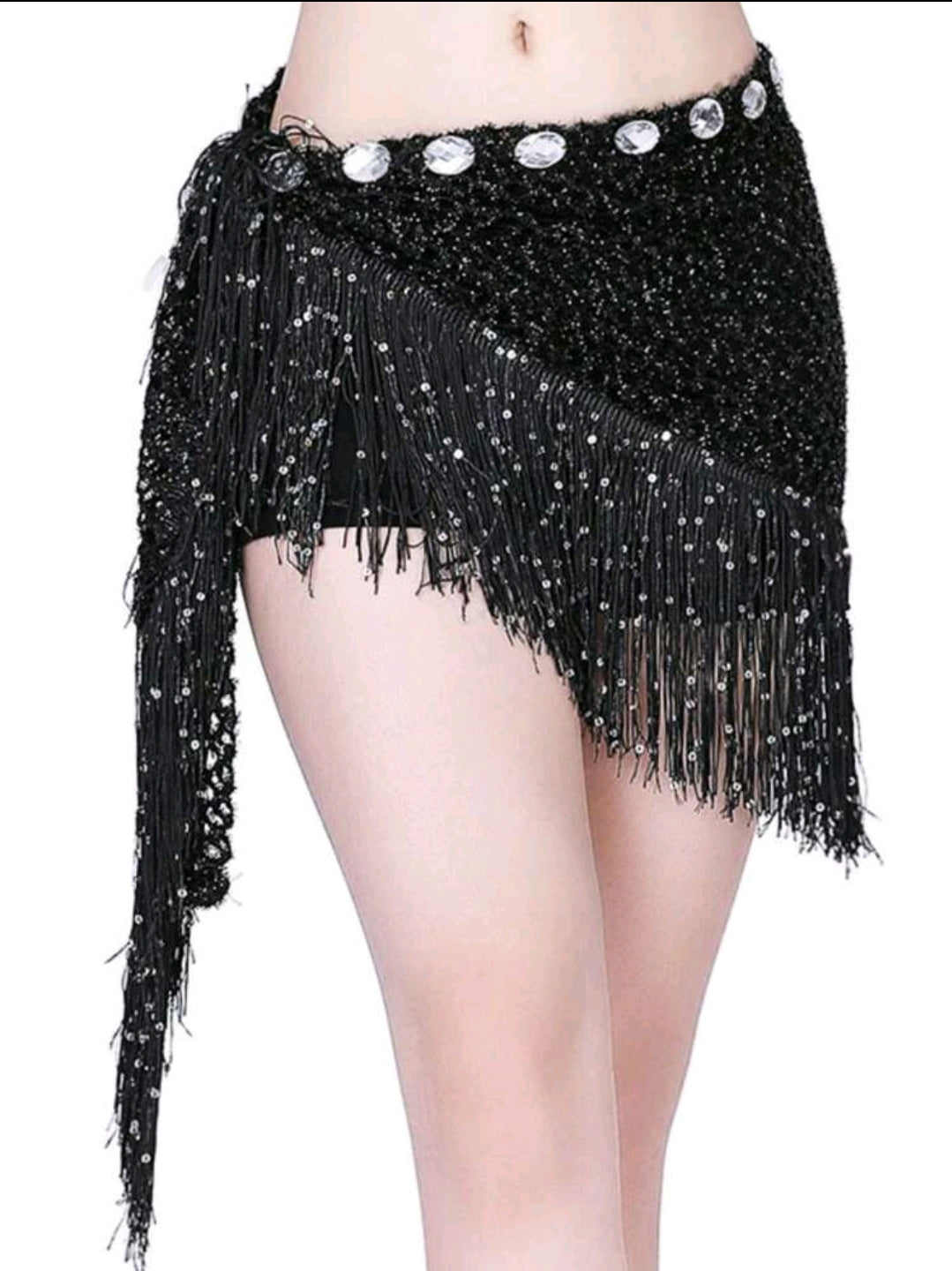 ربطة راقية بالكرستال والهدب